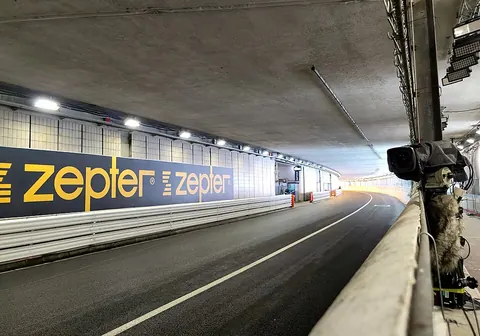 Sortie du tunnel et chicane